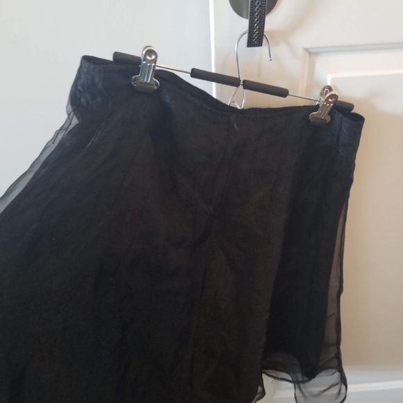 Amanda Laird Cherry Semi Sheer Pleated Skirt - Picture 3 of 6